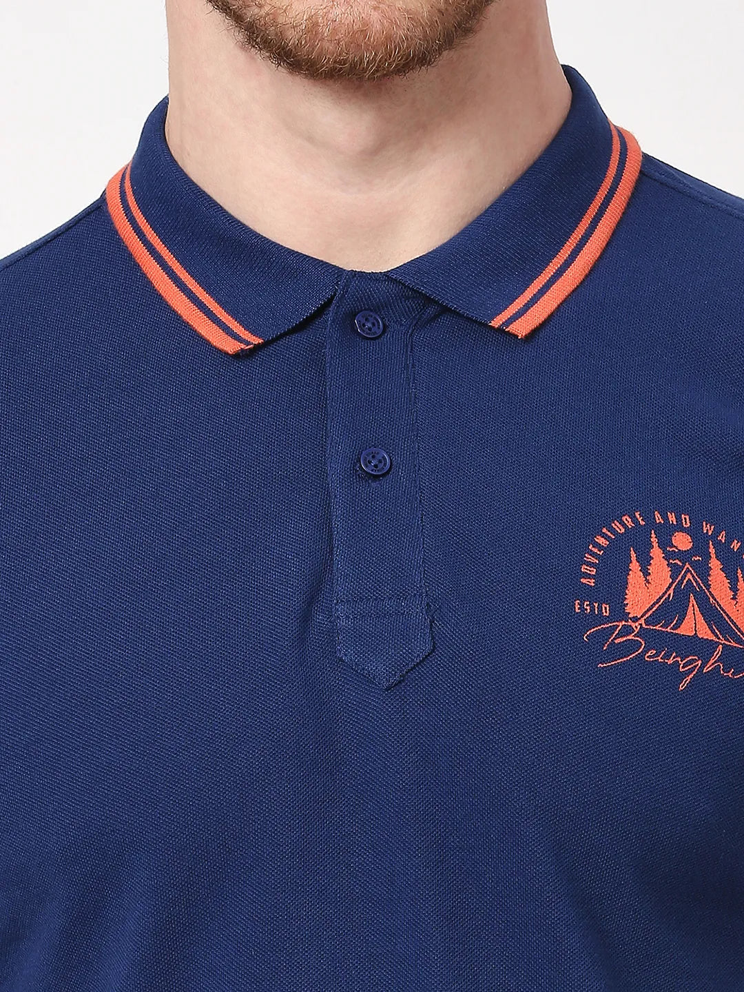 Being Human Clothing Men Regular Fit T-Shirts-Navy