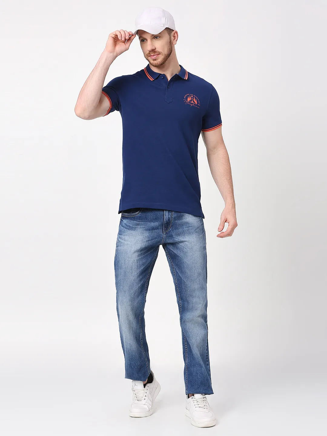 Being Human Clothing Men Regular Fit T-Shirts-Navy