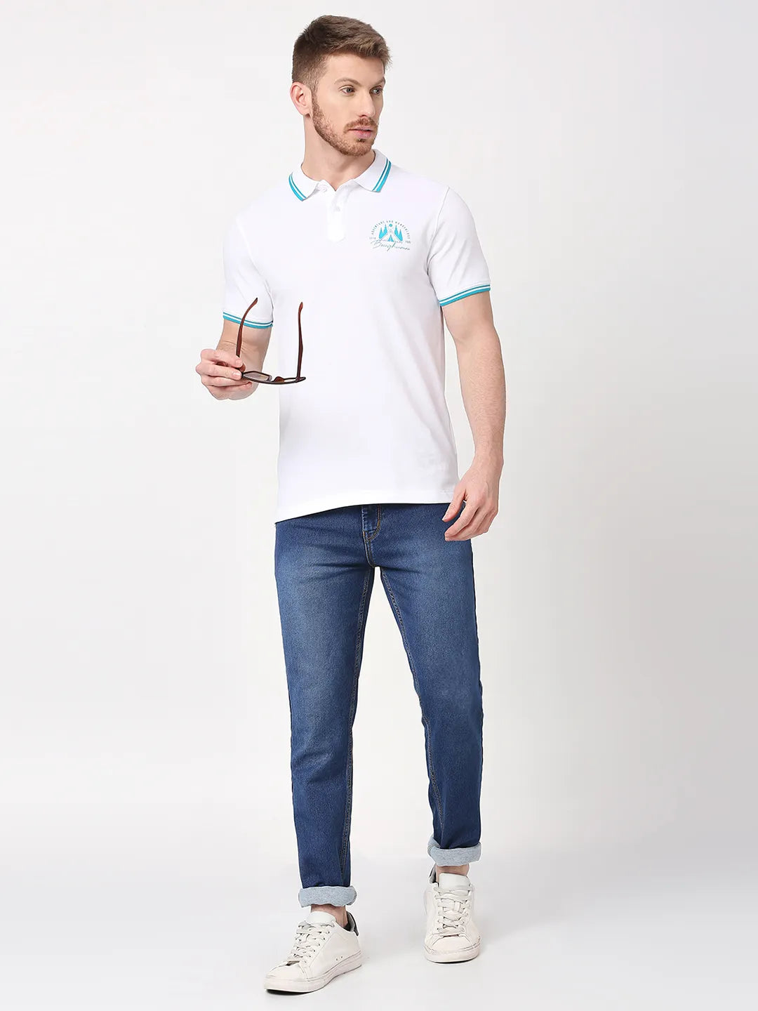 Being Human Clothing Men Regular Fit T-Shirts-White