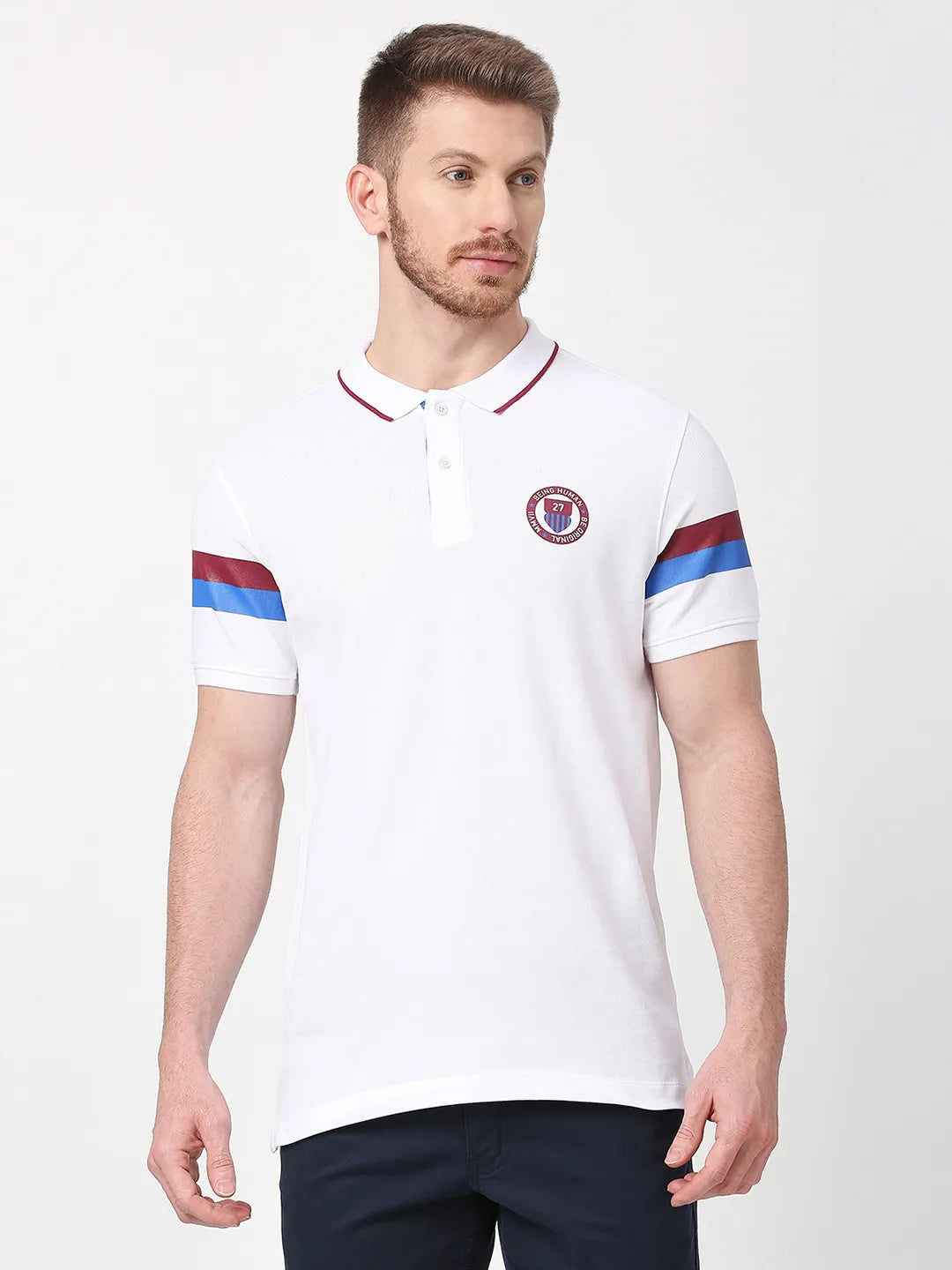 Being Human Clothing Men Regular Fit T-Shirts-White