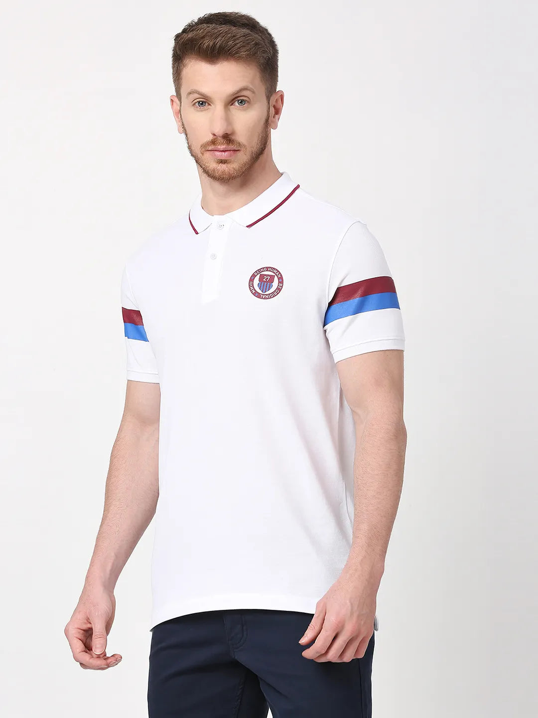 Being Human Clothing Men Regular Fit T-Shirts-White