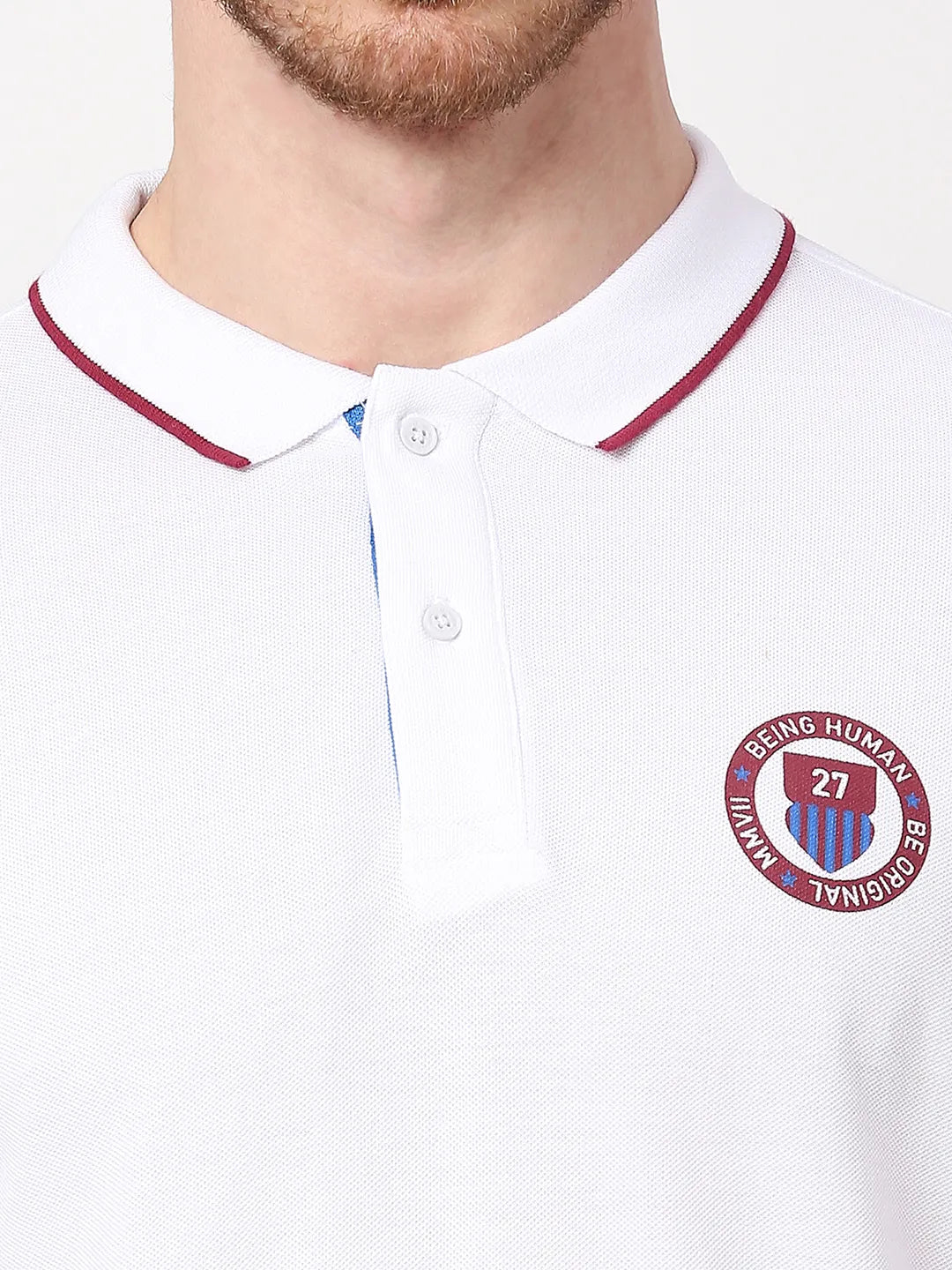 Being Human Clothing Men Regular Fit T-Shirts-White