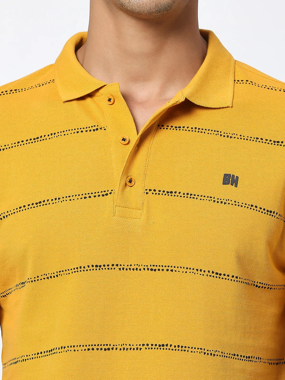 Being Human Clothing Men Regular Fit T-Shirts-Mustard