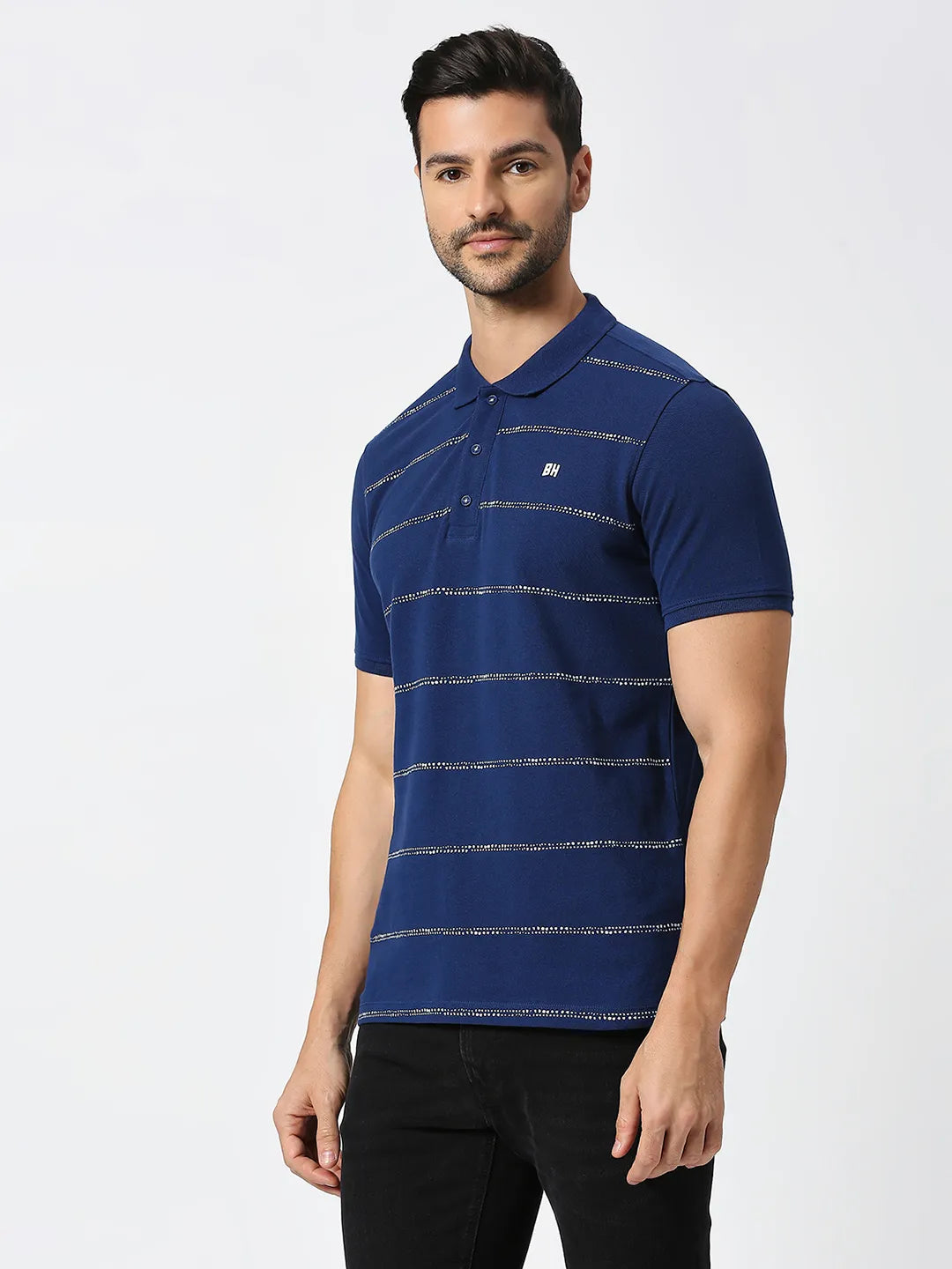 Being Human Clothing Men Regular Fit T-Shirts-Navy