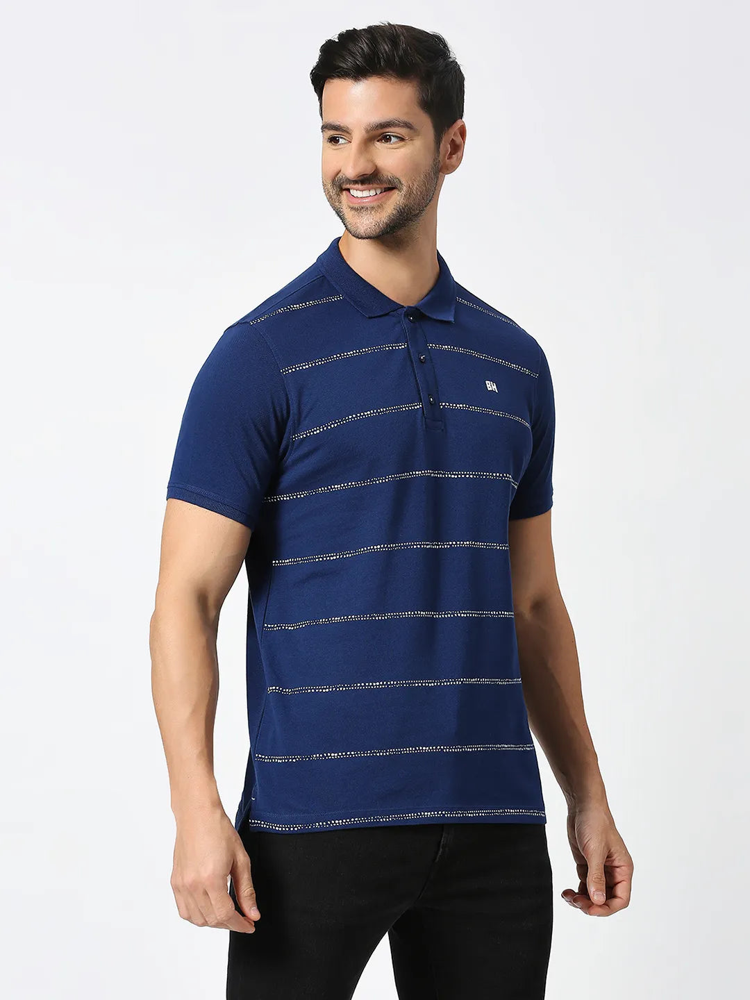 Being Human Clothing Men Regular Fit T-Shirts-Navy