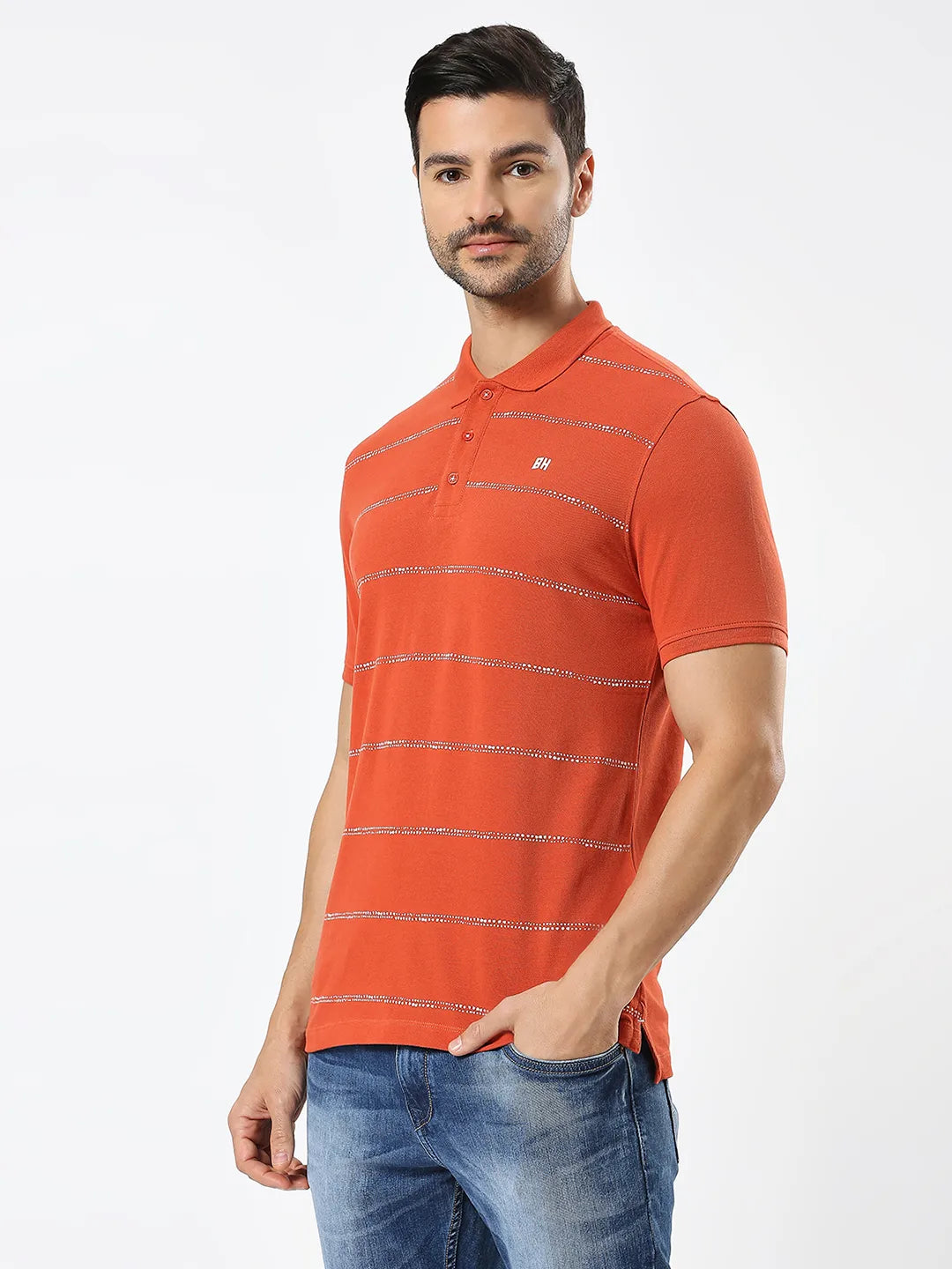 Being Human Clothing Men Regular Fit T-Shirts-Rust