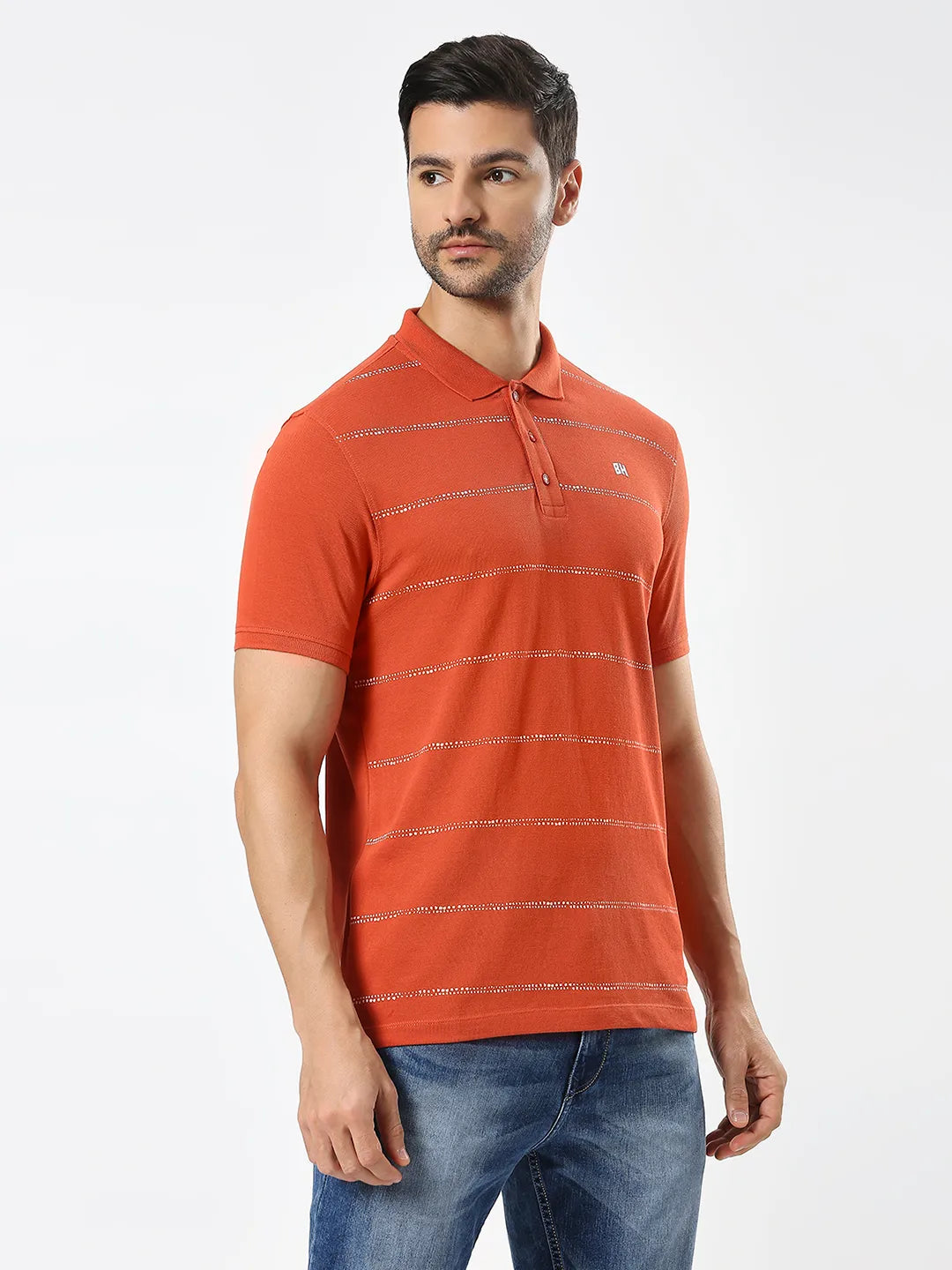 Being Human Clothing Men Regular Fit T-Shirts-Rust