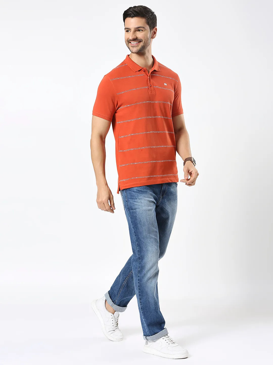 Being Human Clothing Men Regular Fit T-Shirts-Rust