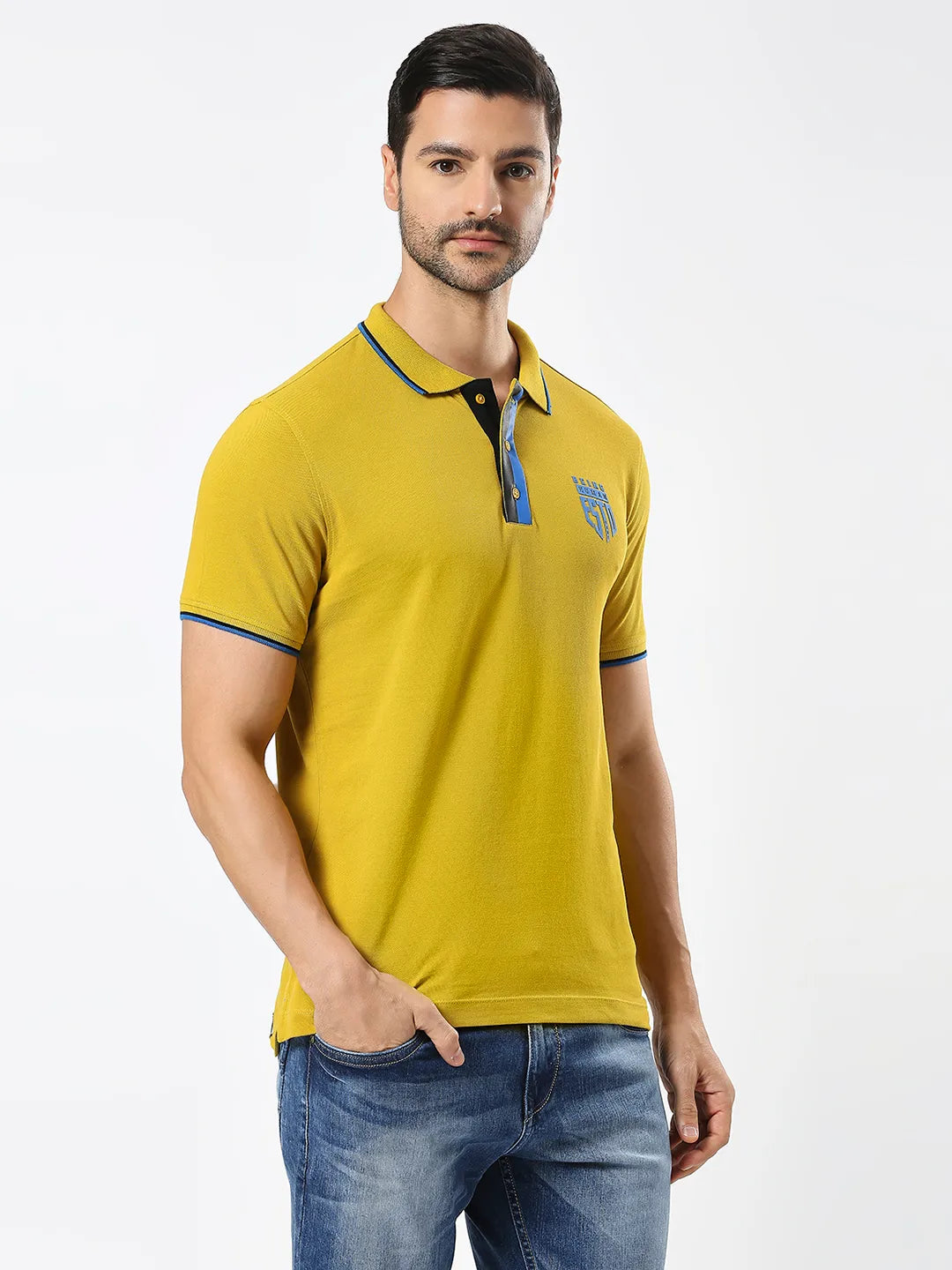 Being Human Clothing Men Regular Fit T-Shirts-Camel