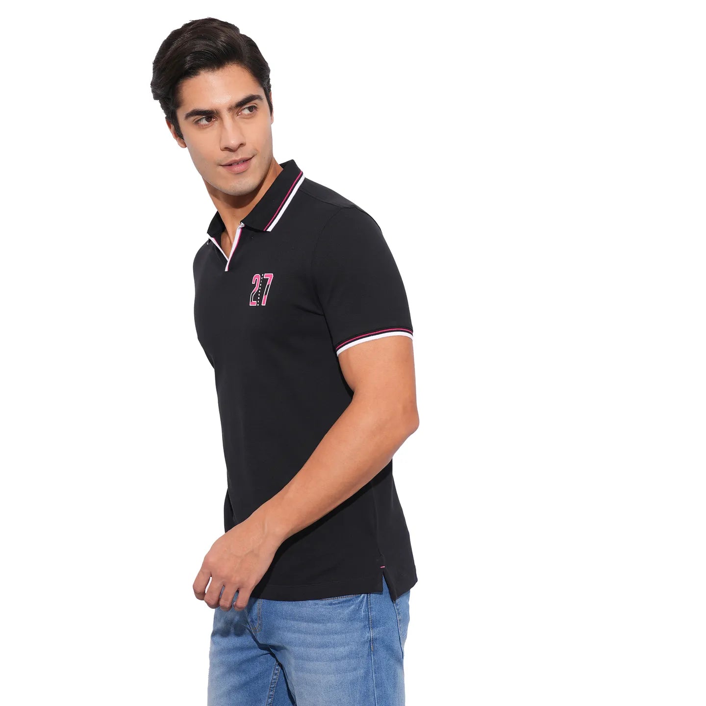 Being Human Clothing-Mens-Top-Polo Neck Black