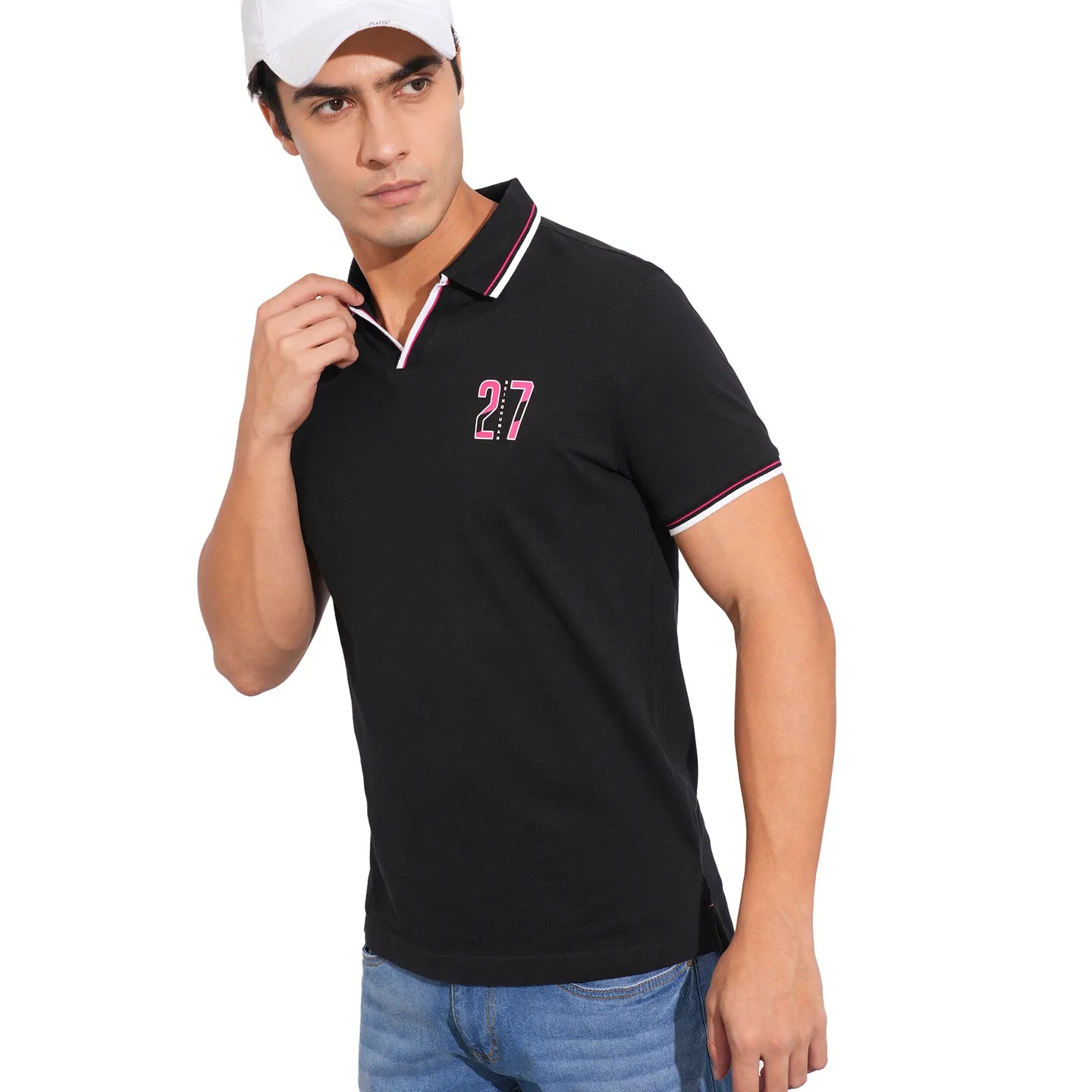 Being Human Clothing-Mens-Top-Polo Neck Black