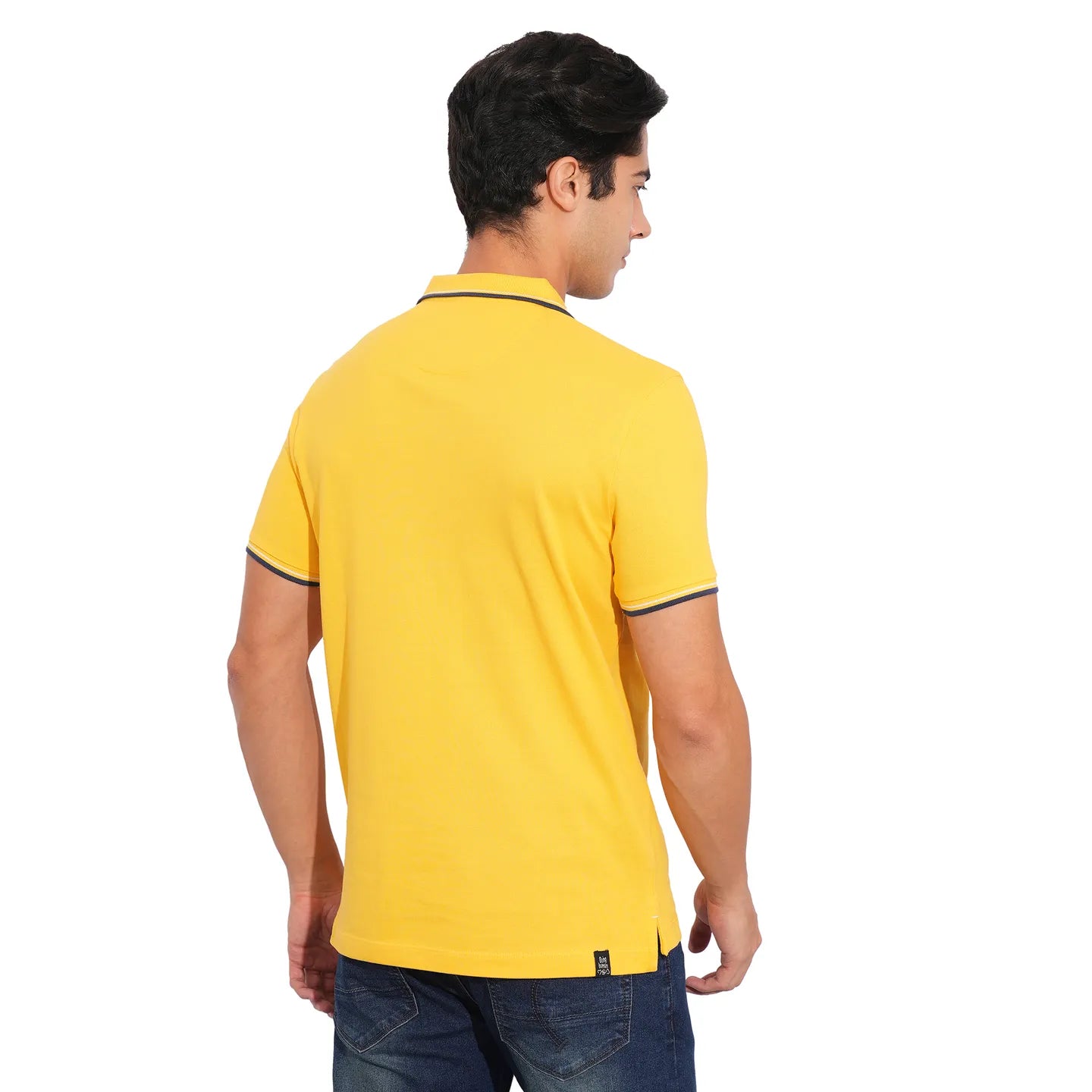 Being Human Clothing-Mens-Top-Polo Neck Mustard