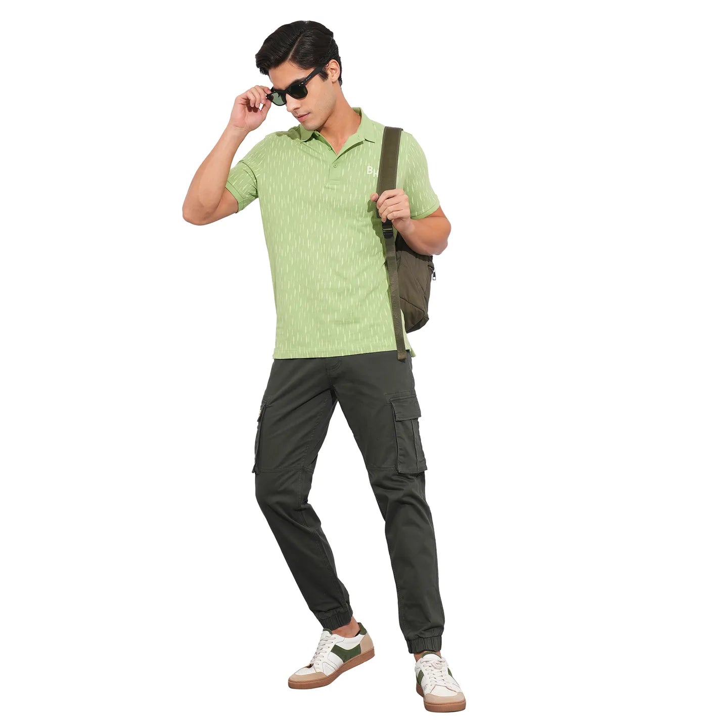 Being Human Clothing-Mens-Top-Polo Neck Green