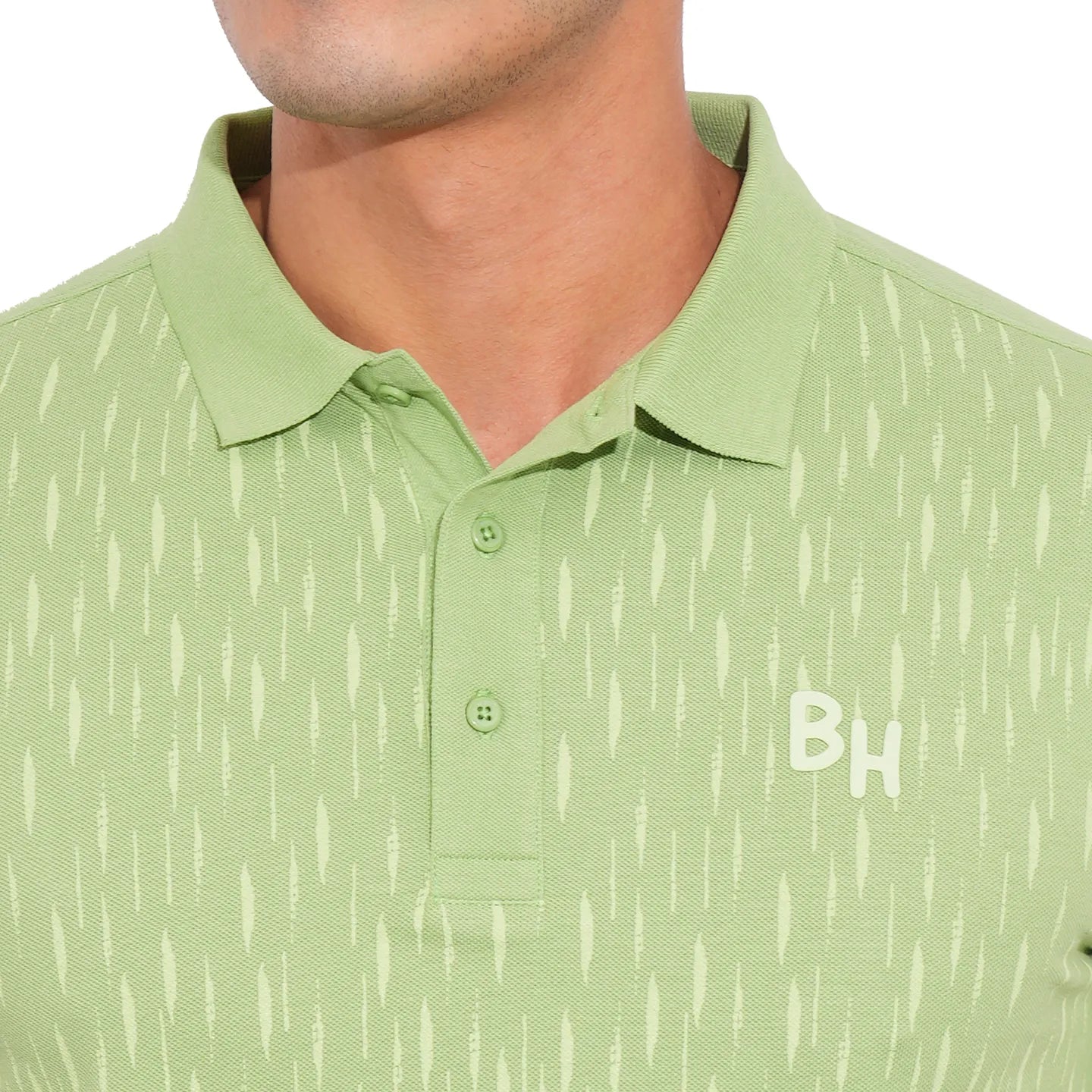 Being Human Clothing-Mens-Top-Polo Neck Green