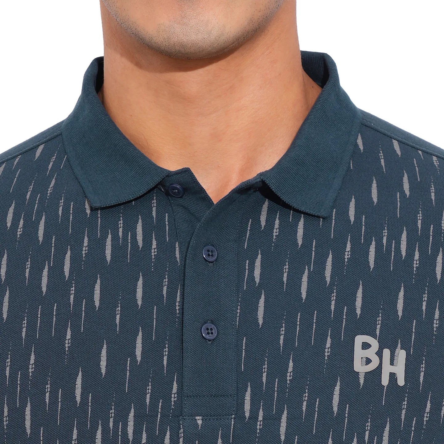 Being Human Clothing-Mens-Top-Polo Neck Navy