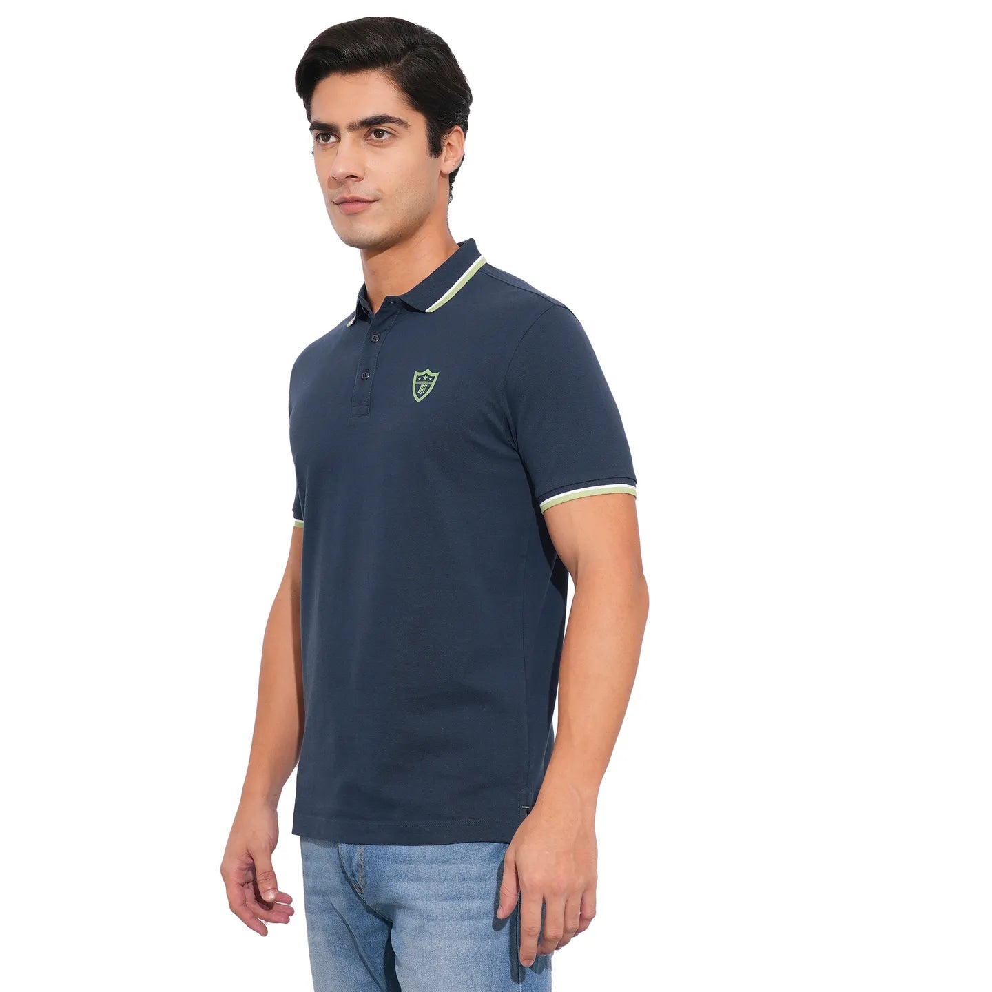 Being Human Clothing-Mens-Top-Polo Neck Navy