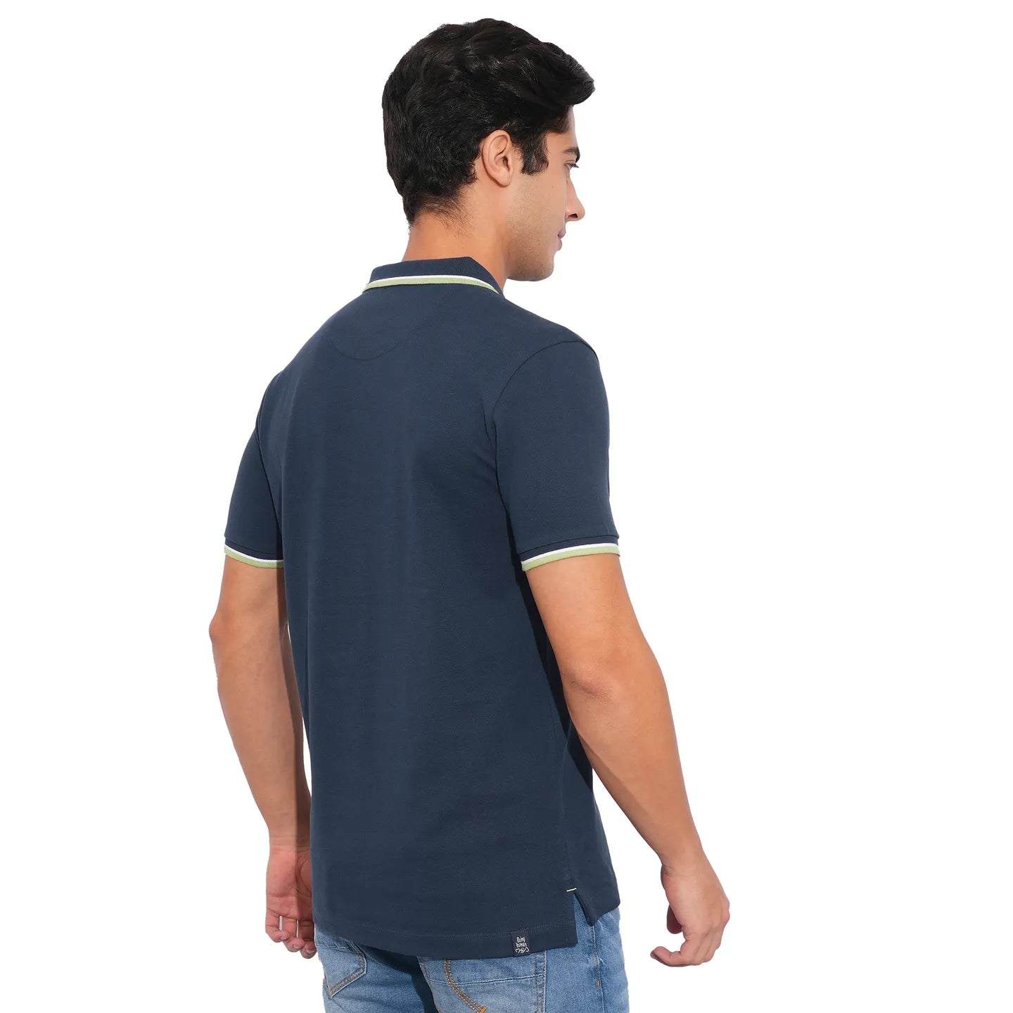 Being Human Clothing-Mens-Top-Polo Neck Navy