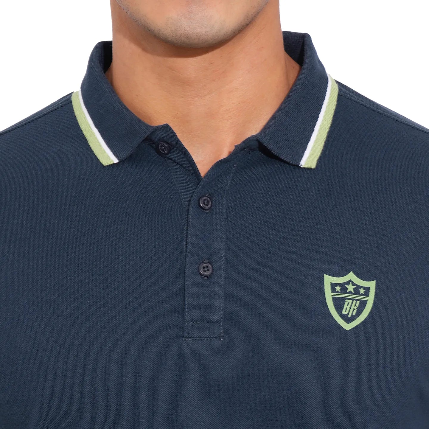 Being Human Clothing-Mens-Top-Polo Neck Navy