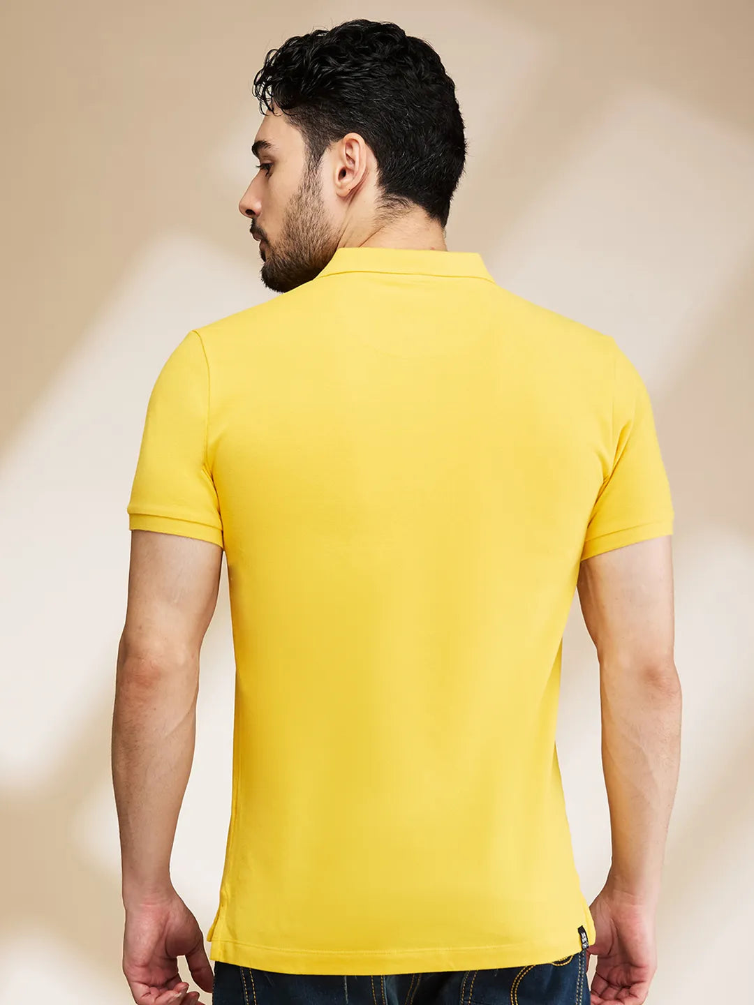 Being Human Clothing Mens-Top Polo Neck Mustard