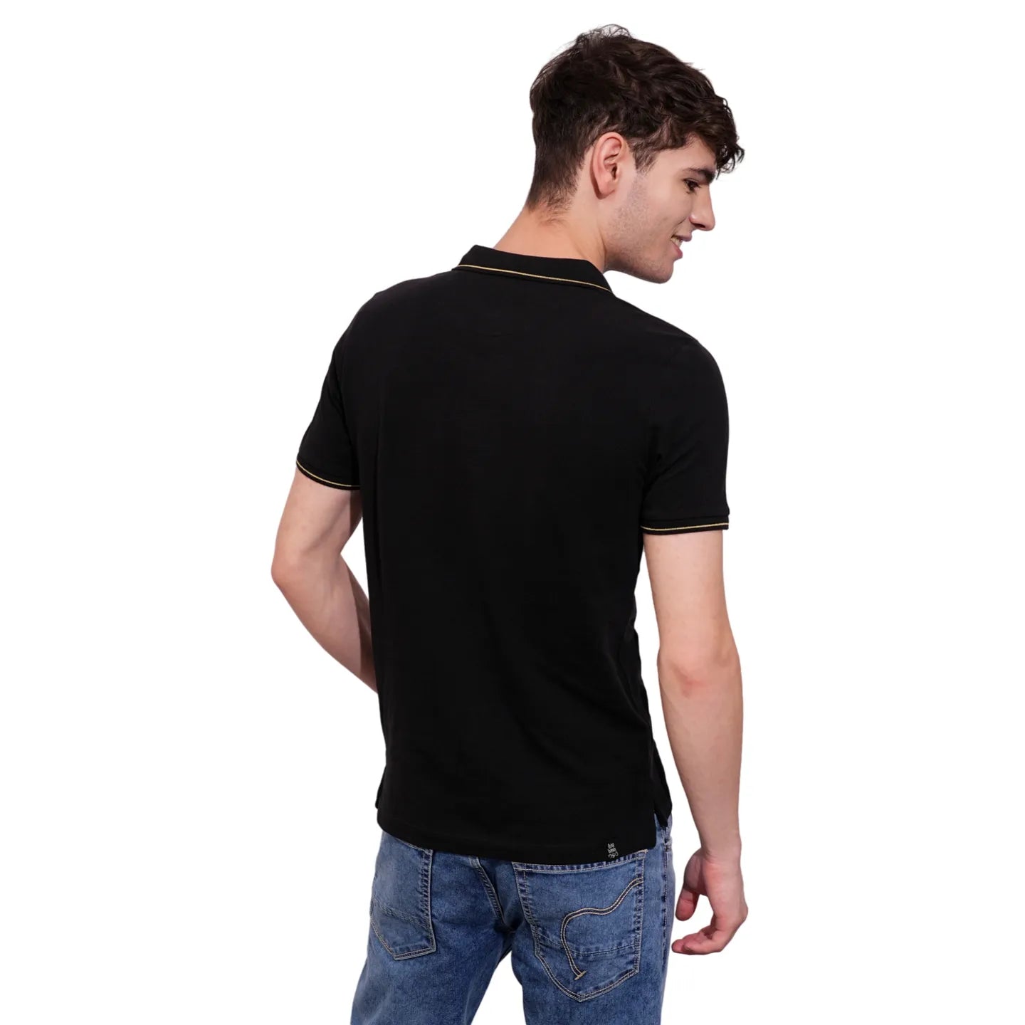 Being Human Clothing Mens-Top Polo Neck Black