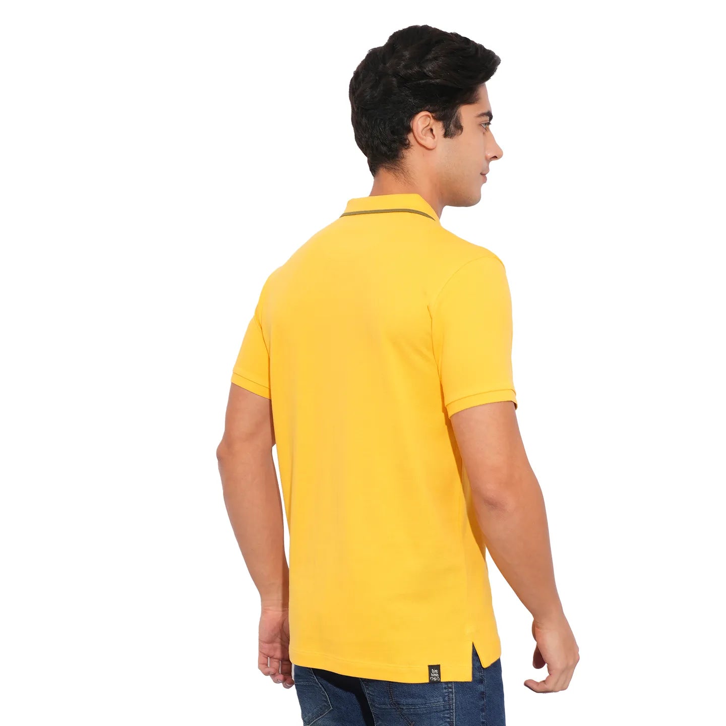 Being Human Clothing-Mens-Top-Polo Neck Mustard