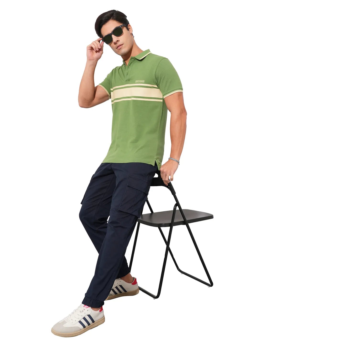 Being Human Clothing-Mens-Top-Polo Neck Dk.Olive