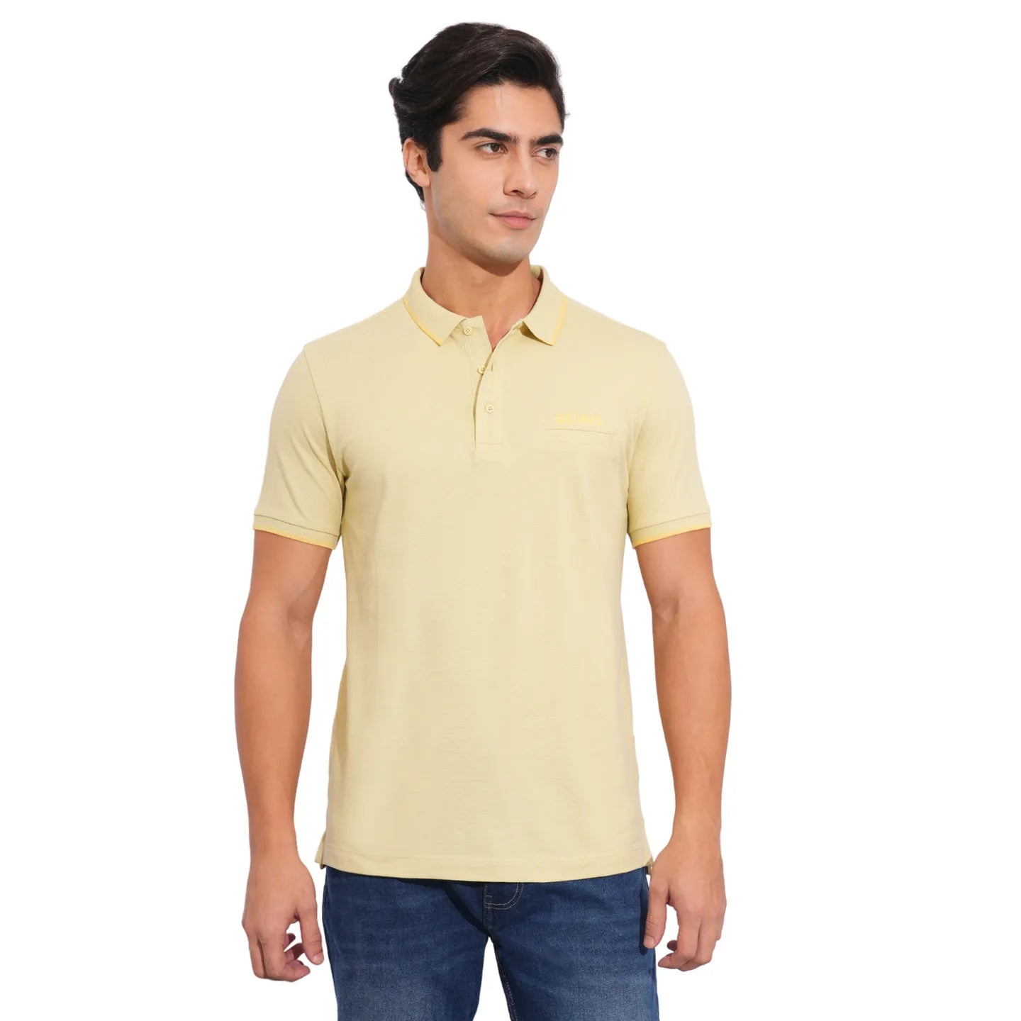 Being Human Clothing-Mens-Top-Polo Neck Beige