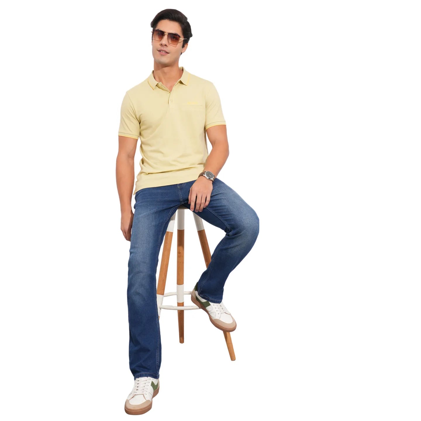 Being Human Clothing-Mens-Top-Polo Neck Beige