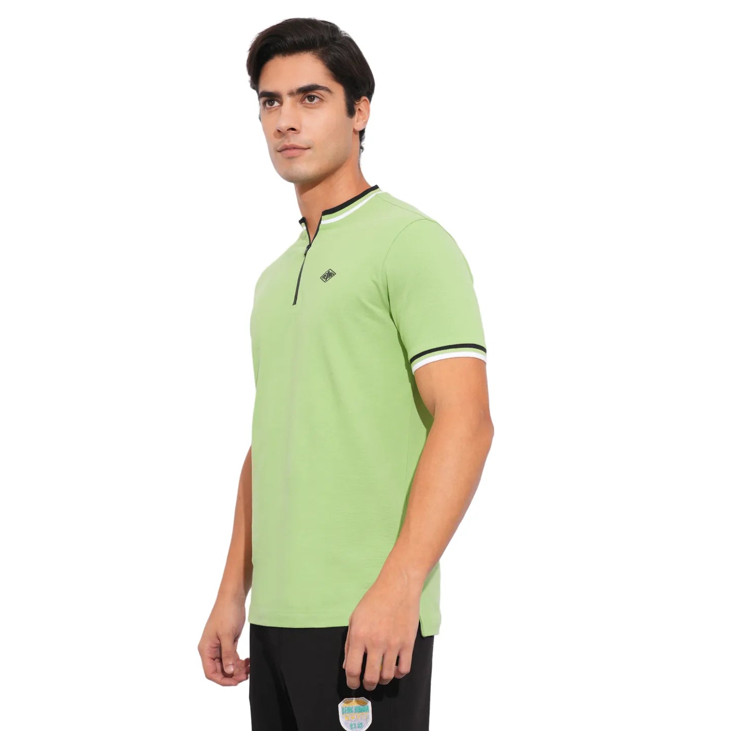 Being Human Clothing-Mens-Top-Polo Neck Green