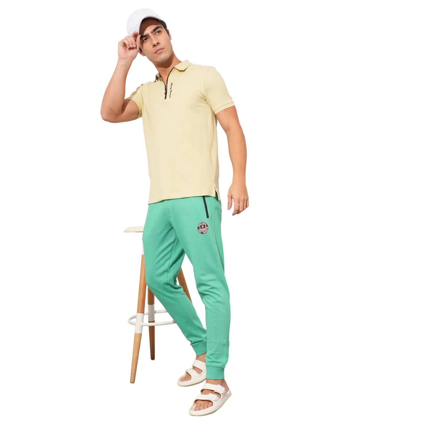 Being Human Clothing-Mens-Top-Polo Neck Beige