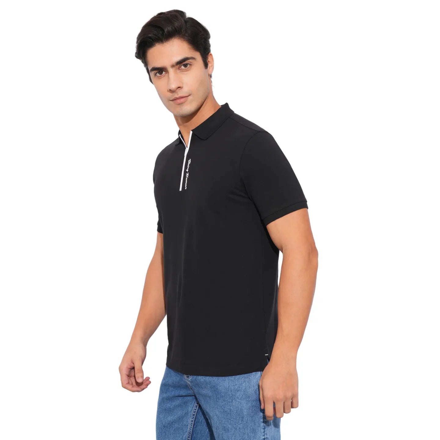 Being Human Clothing-Mens-Top-Polo Neck Black