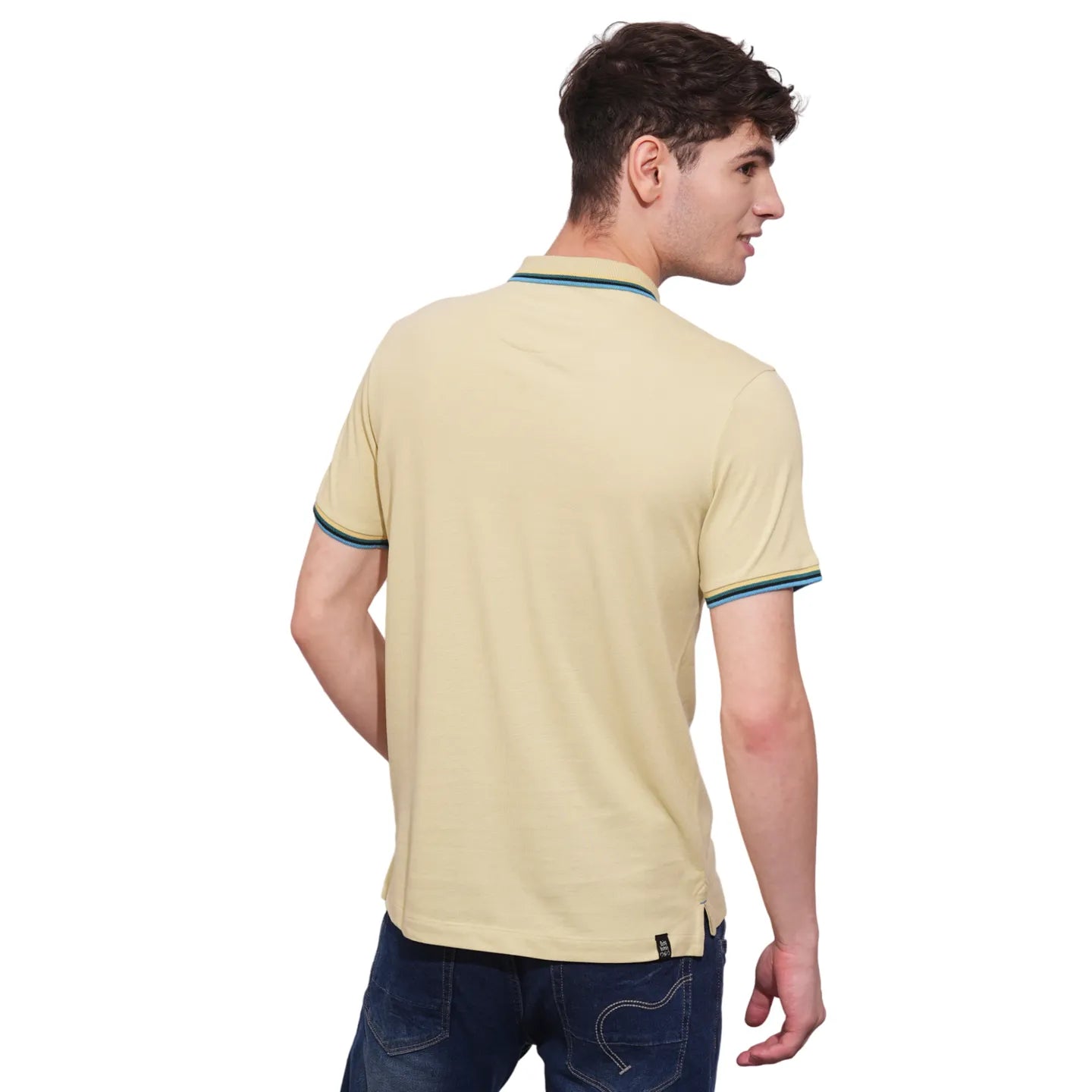 Being Human Clothing Mens-Top Polo Neck Beige