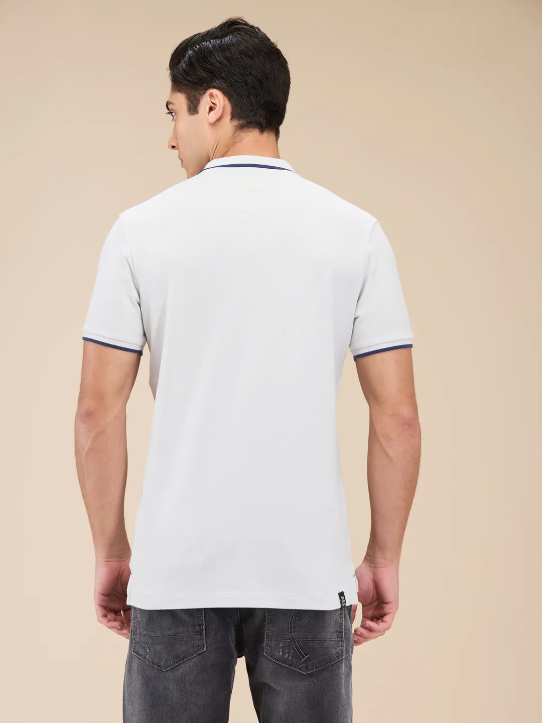 Being Human Clothing Mens-Top Polo Neck Grey