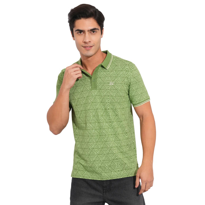 Dark Olive Regular Fit Men's Polo T-Shirt