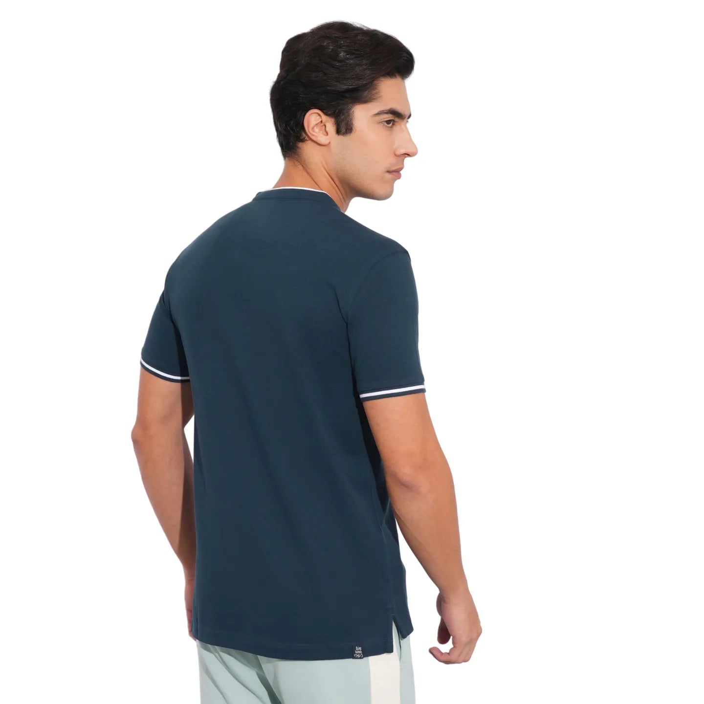 Navy Regular Fit Men's Polo T-Shirt by Being Human Clothing