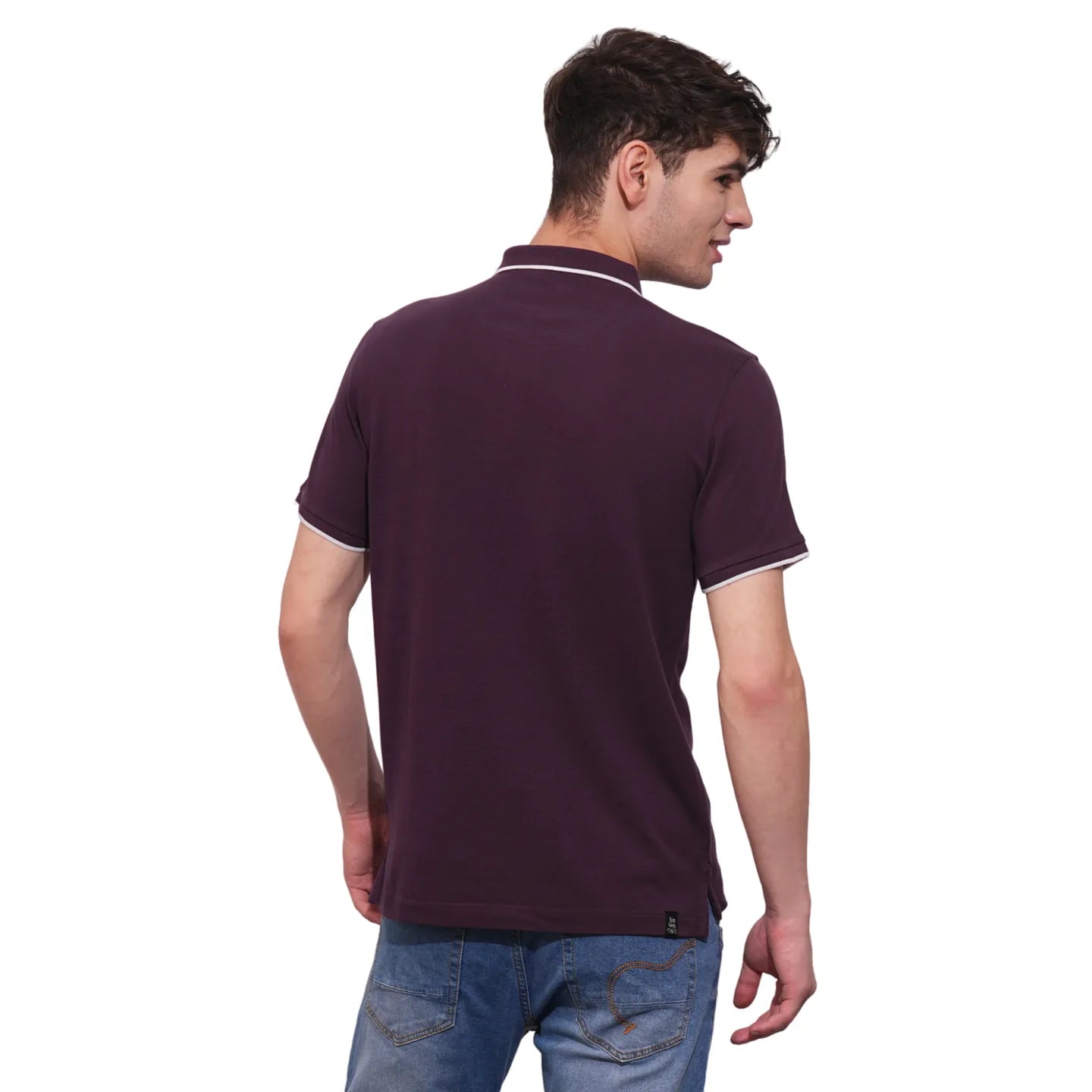 Being Human Clothing Mens-Top Polo Neck Wine