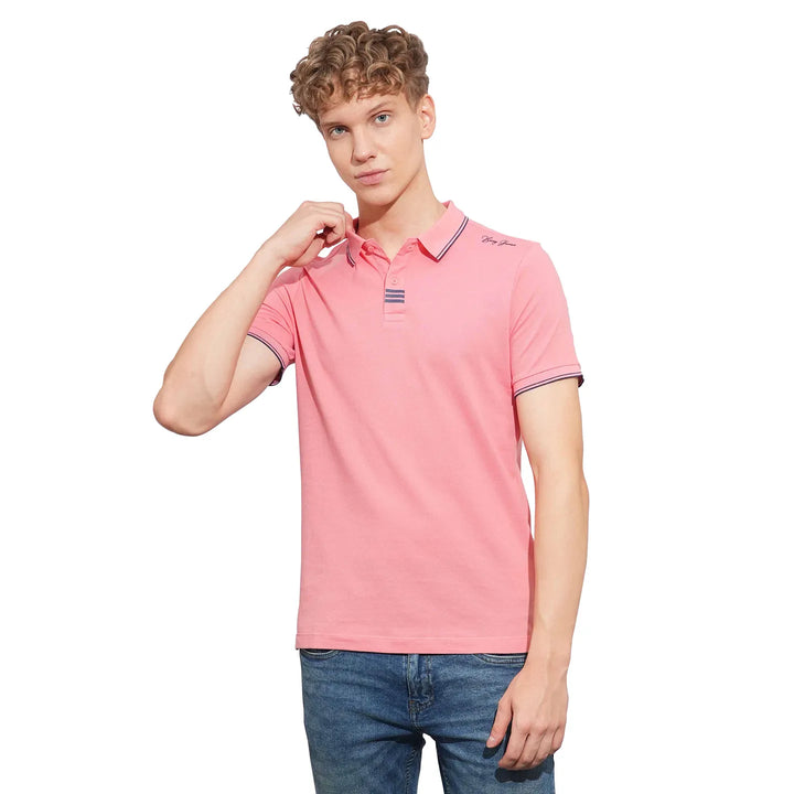 Coral Regular Fit Men's Polo T-Shirt