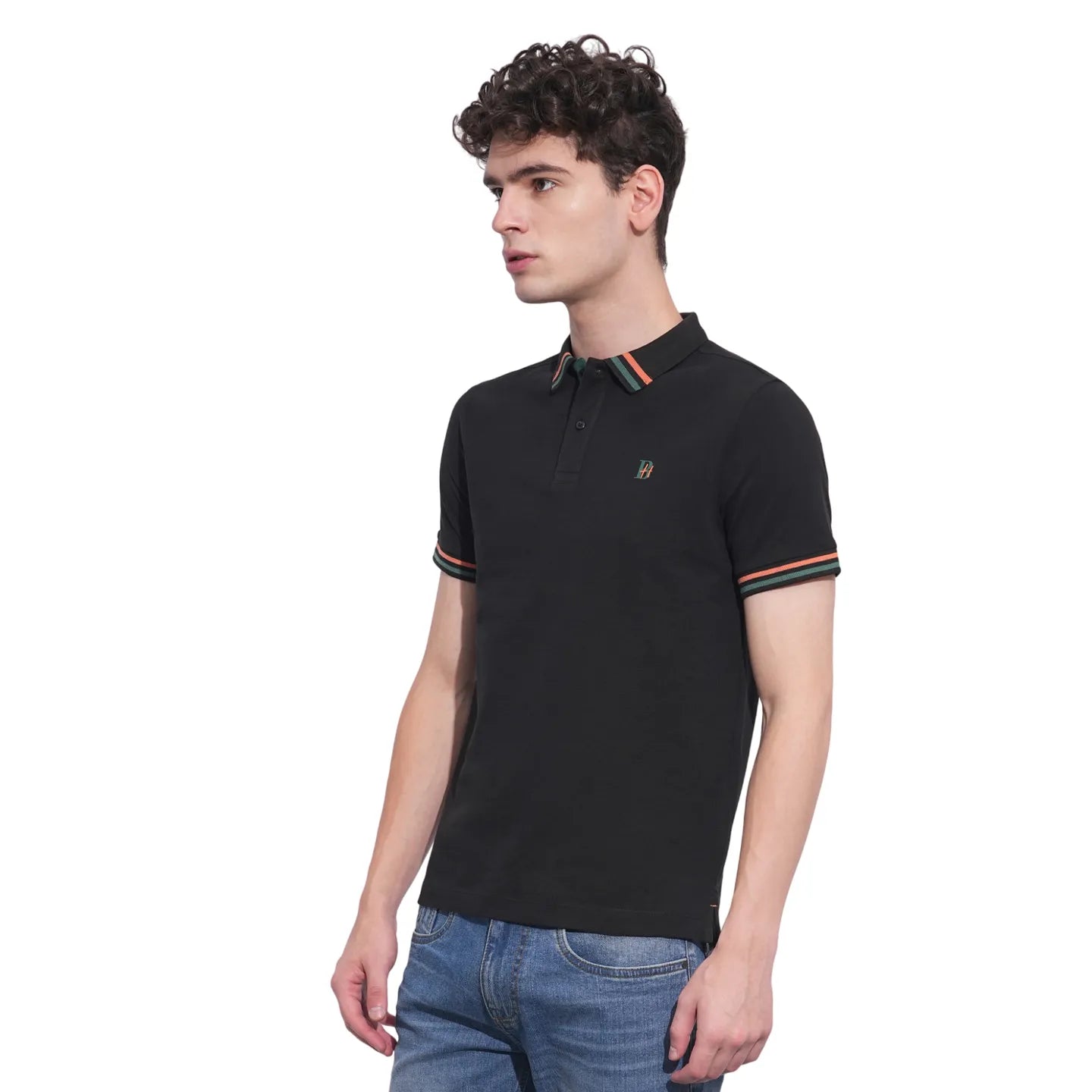 Being Human Clothing Mens-Top Polo Neck Black
