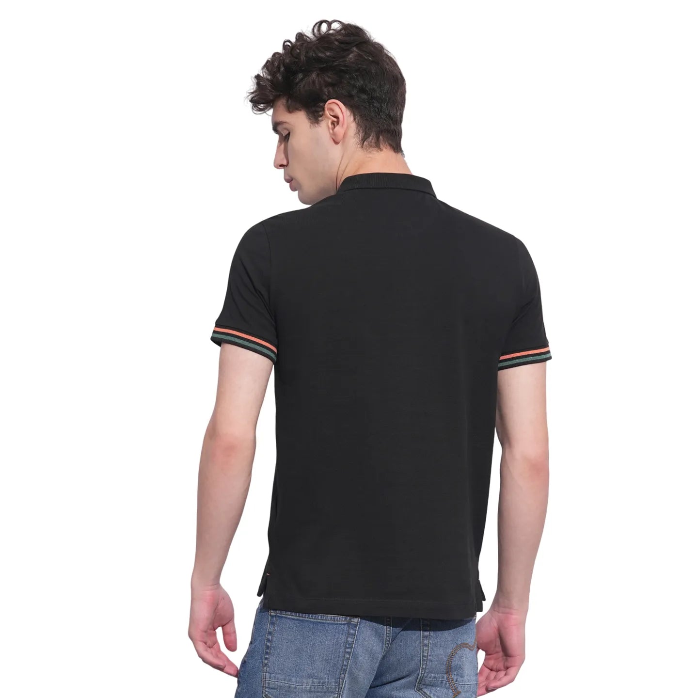 Being Human Clothing Mens-Top Polo Neck Black