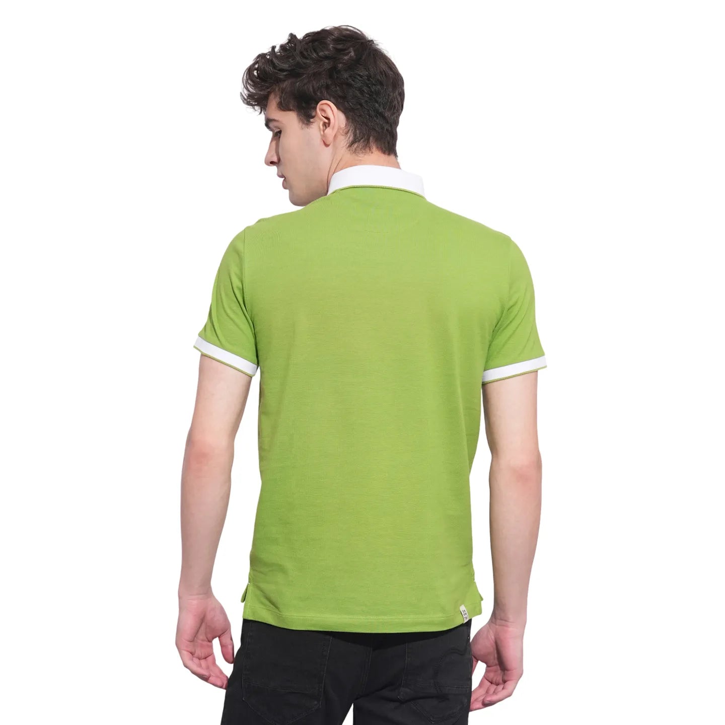 Being Human Clothing Mens-Top Polo Neck Green