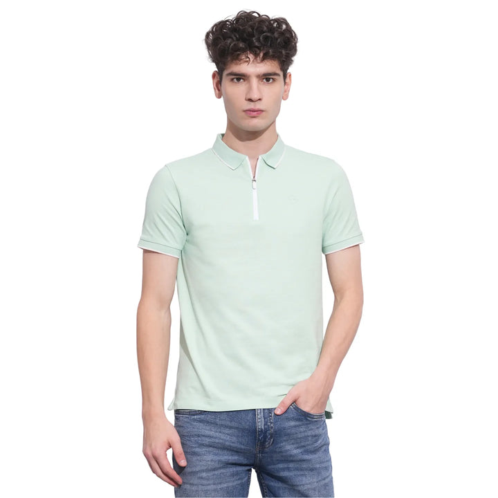 Green Regular Fit Men's Polo T-Shirt