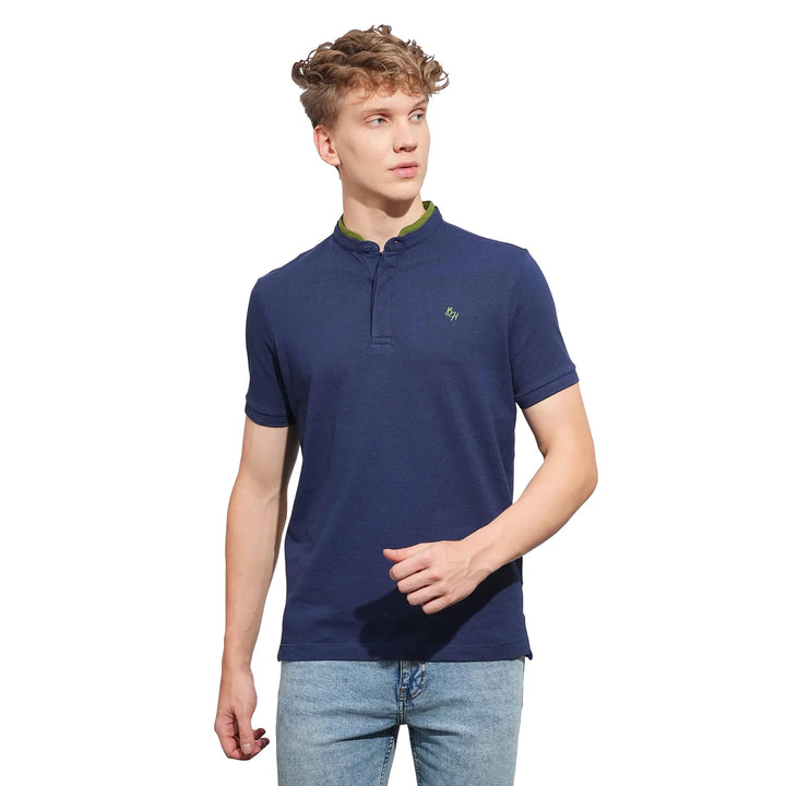 Navy Regular Fit Men's Polo T-Shirt
