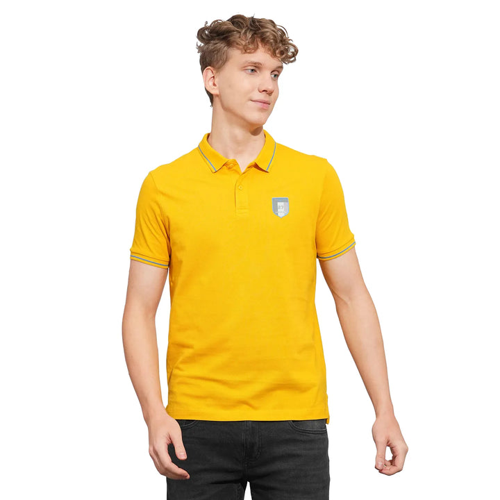 Mustard Regular Fit Men's Polo T-Shirt