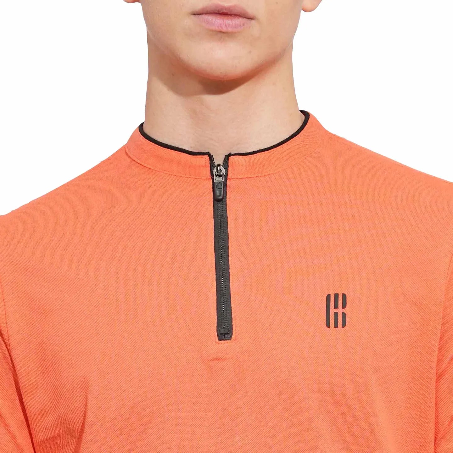 Orange Regular Fit Men's Polo T-Shirt by Being Human Clothing