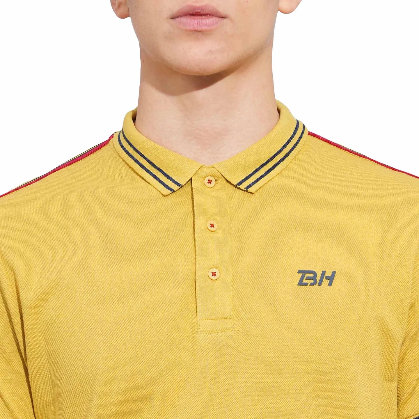 Khaki Regular Fit Men's Polo T-Shirt by Being Human Clothing