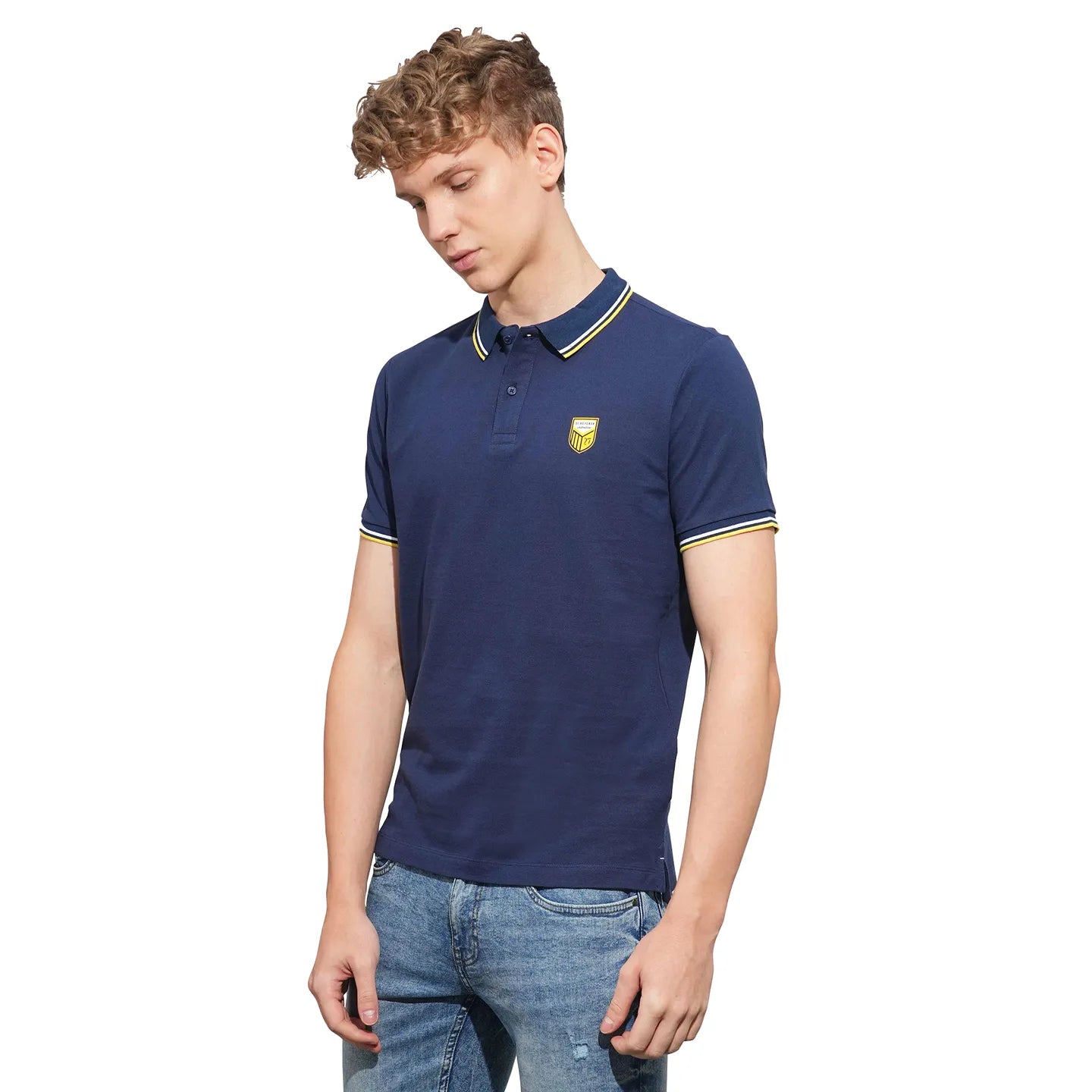 Being Human Clothing Mens-Top Polo Neck Navy