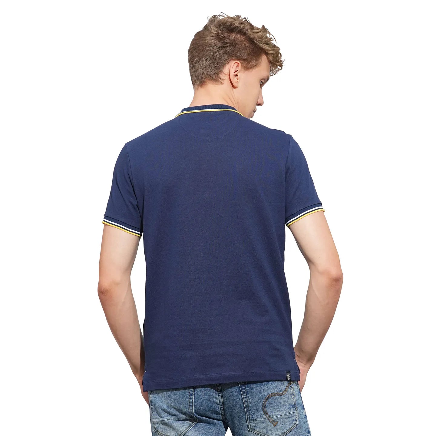 Being Human Clothing Mens-Top Polo Neck Navy