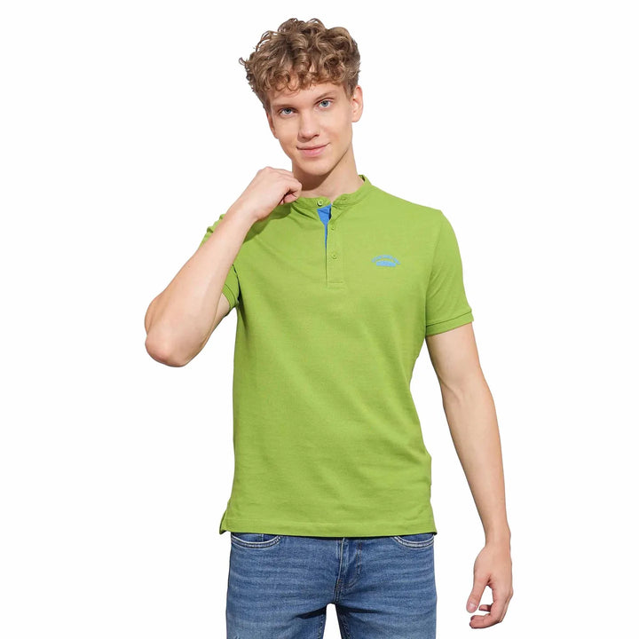 Green Regular Fit Men's Polo T-Shirt
