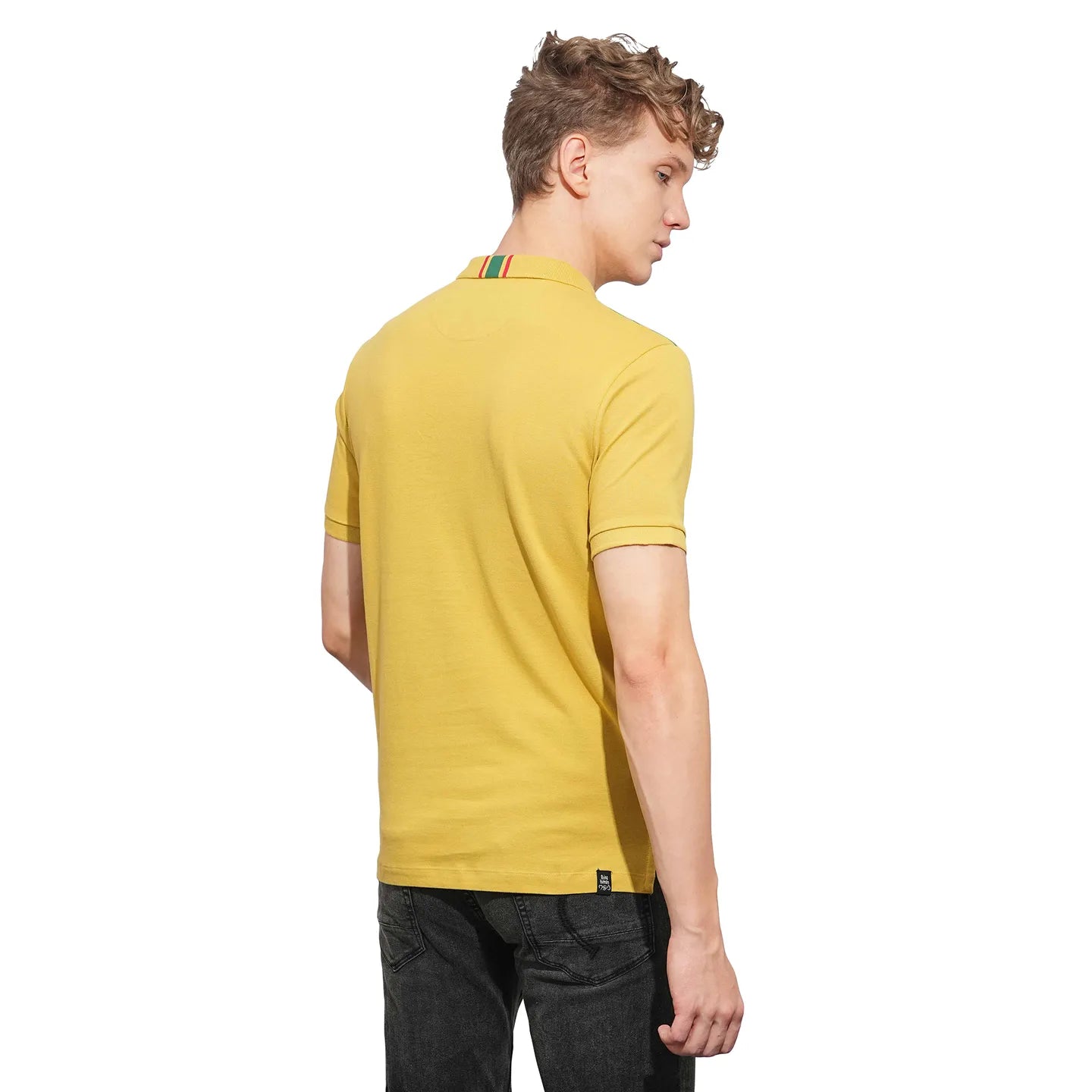 Being Human Clothing Mens-Top Polo Neck Khaki