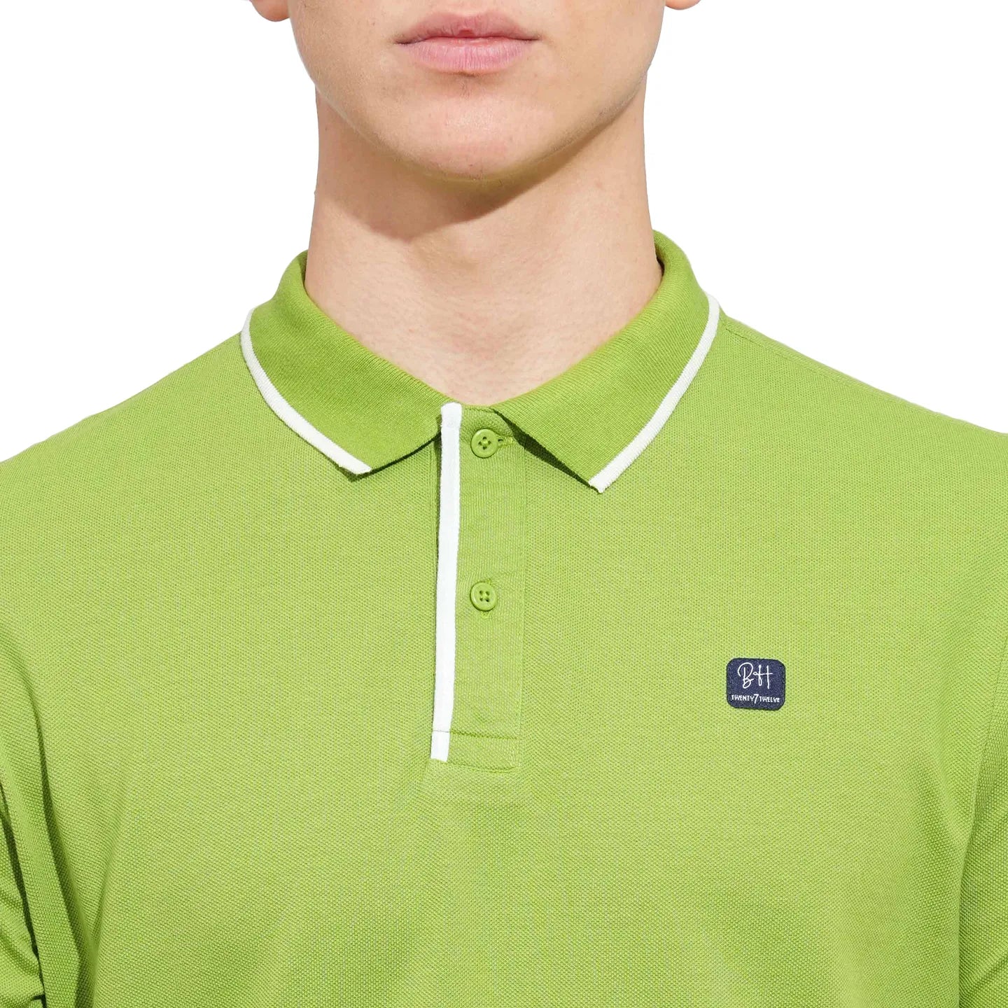Green Regular Fit Men's Polo T-Shirt by Being Human Clothing